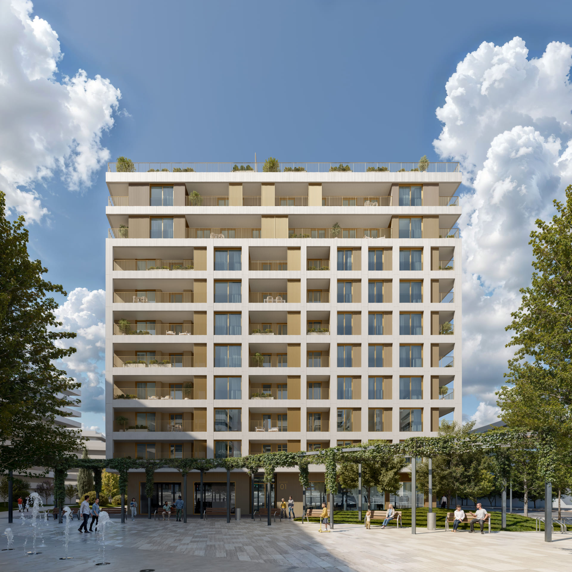 Exterior del edificio Cenit Residencial