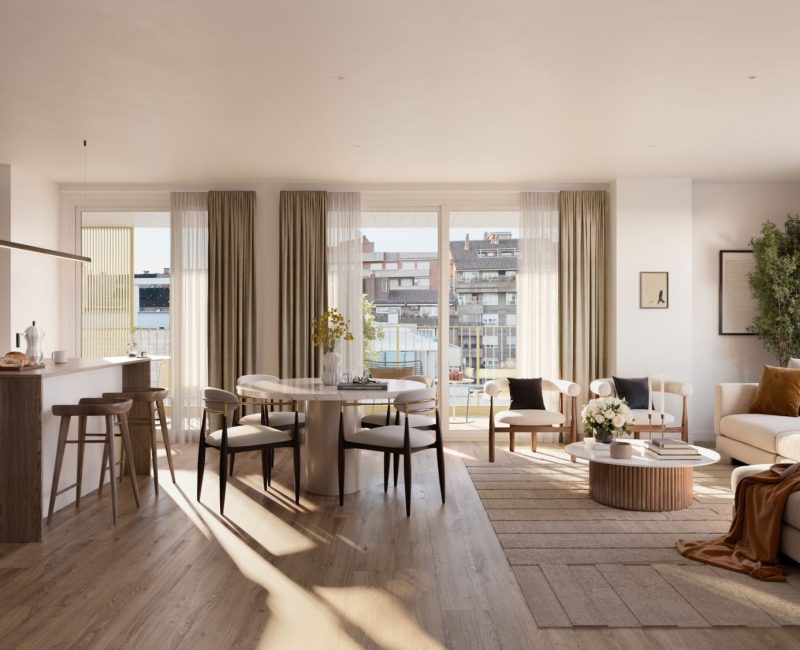 Salón en vivienda de Cenit Residencial