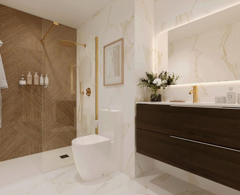 Baño en vivienda de Cenit Residencial