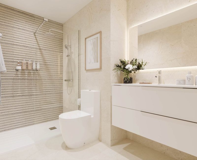 Baño en vivienda de Cenit Residencial