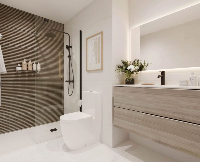 Baño en vivienda de Cenit Residencial
