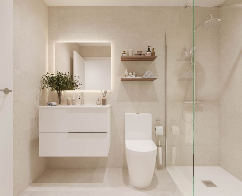 Baño en vivienda de Cenit Residencial