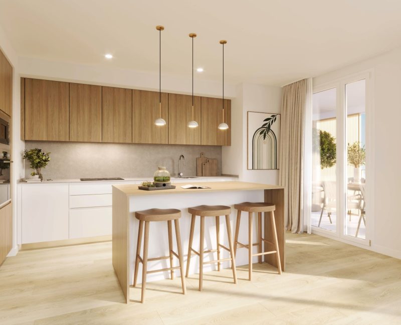 Cocina en vivienda de Cenit Residencial
