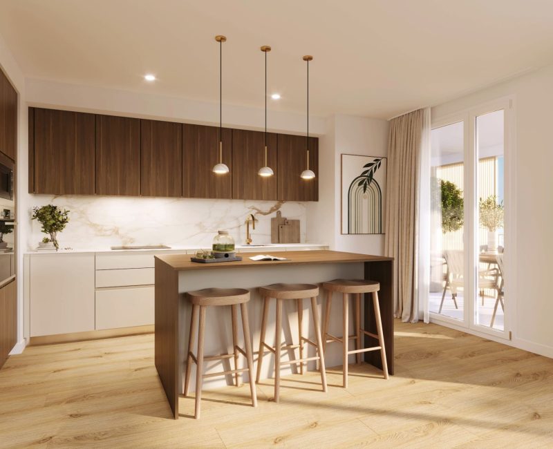 Cocina en vivienda de Cenit Residencial