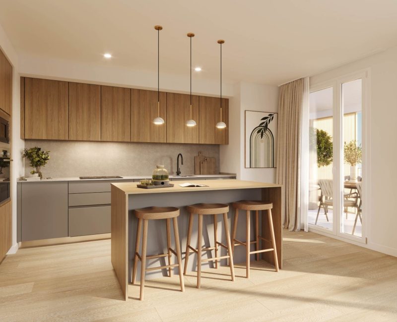 Cocina en vivienda de Cenit Residencial